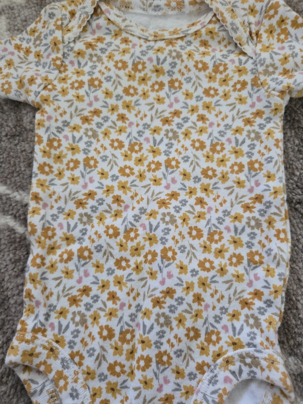 Carter's Newborn Onsie Orange Floral